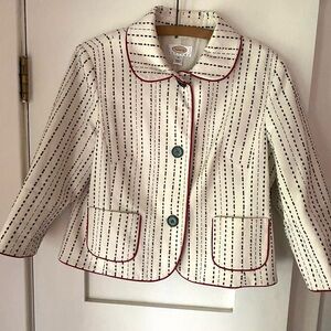 Cute Cropped Talbots Jacket 3/4 Sleeves size 14 Petite